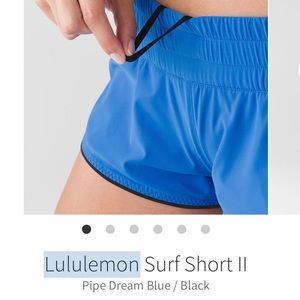 Lululemon Surf Short II in Reversible Blue/Black